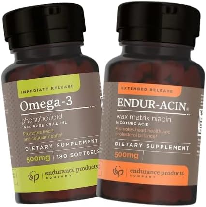 High-Quality Endurance Products: Pure Krill Oil and Niacin Supplement