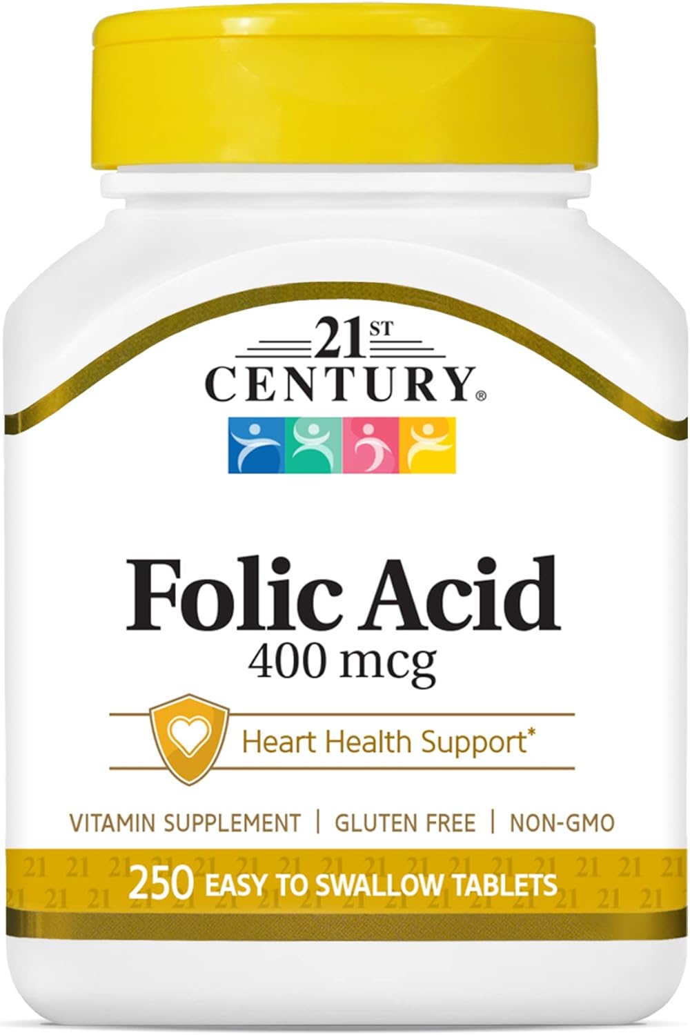 High-Quality Folic Acid and Slow-Release Iron Supplements - 400 mcg Folic Acid, 250 Tablets & 60 Iron Tablets