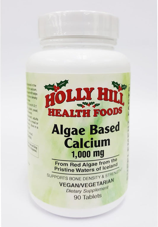High-Quality Holly Hill Health Foods Algae Calcium Supplement 1,000 mg - 90 Tablets