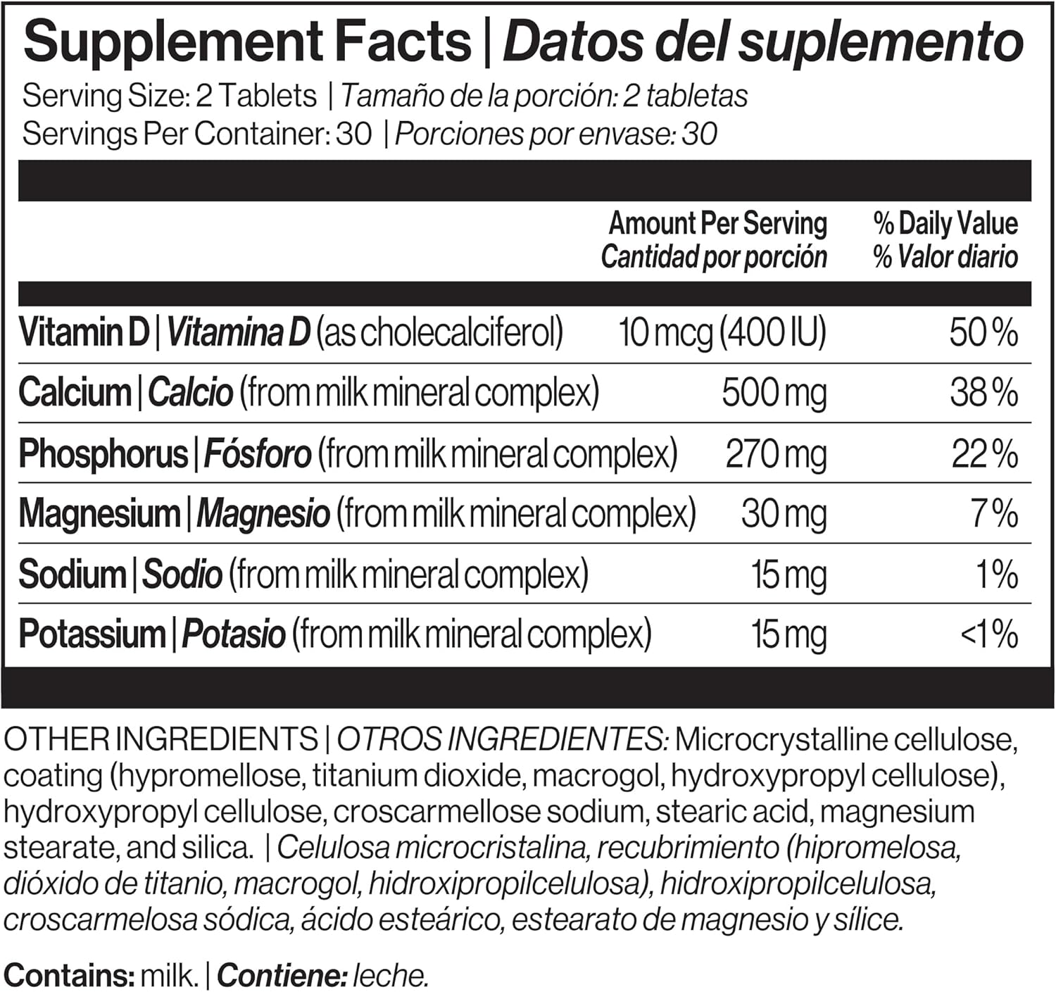 High-Quality Immunotec Calcium Supplement Derived from Milk Sources