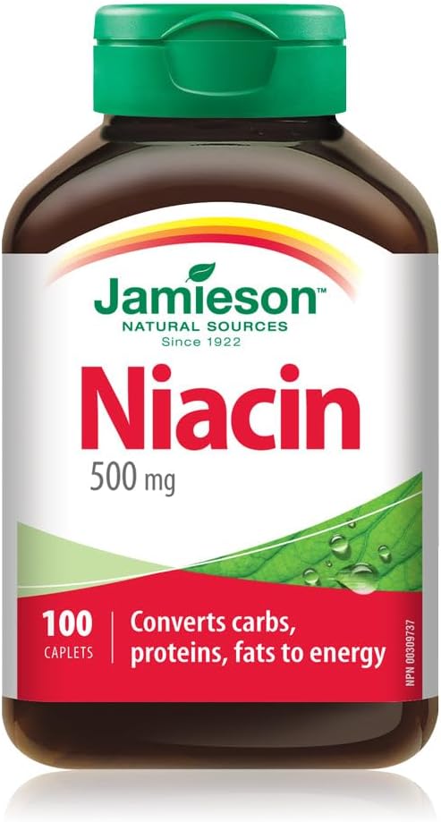 High-Quality Jamieson Niacin Caplet for Heart Health and Cholesterol Support