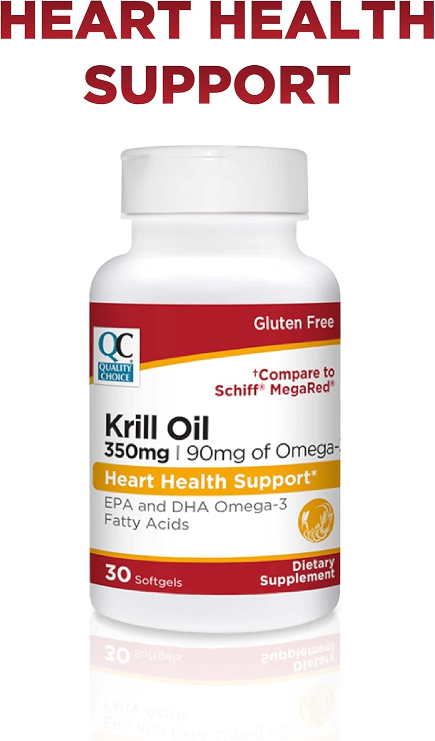 High-Quality Krill Oil Softgels - 350mg - 30 Count - Premium Omega-3 Supplement