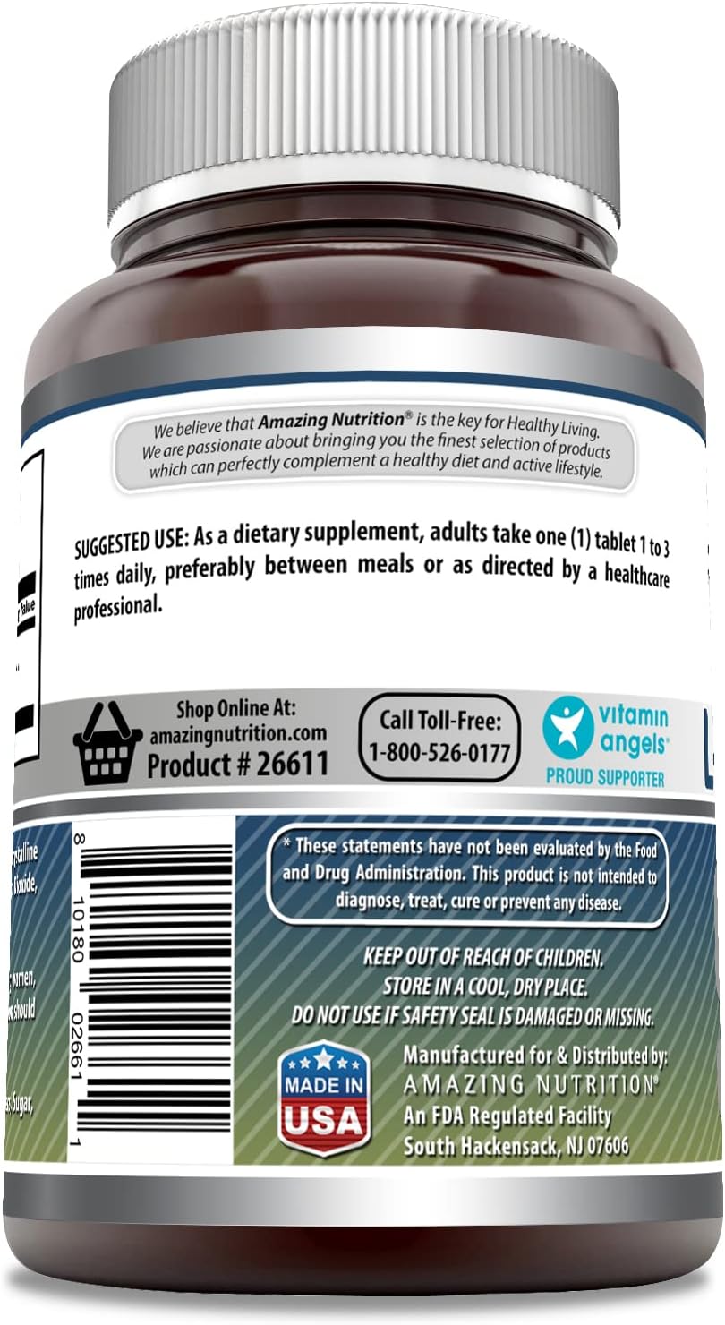 High-Quality L-Glutamine 1000mg Tablets for Men & Women | Essential Amino Acid Supplement | Non-GMO & Gluten-Free | Made in USA | 120 Count