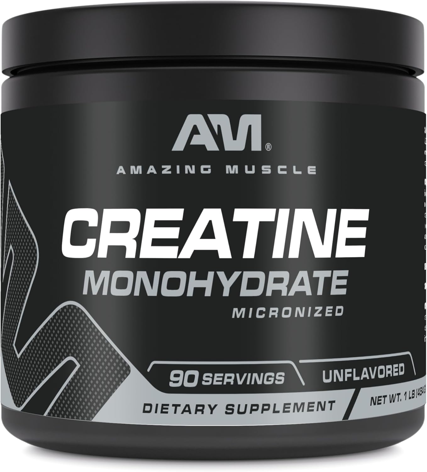 High-Quality Micronized Creatine Monohydrate Powder | 90 Servings, 5000 Mg | 1 Lb (454g) | Pre & Post Workout Supplement