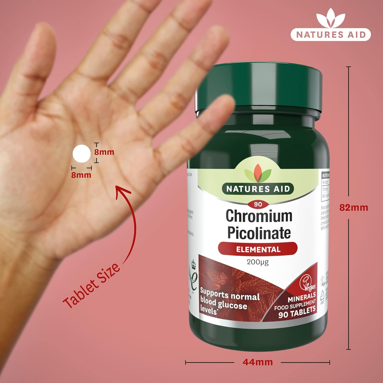 High-Quality Natures Aid Chromium Picolinate Supplement for Balanced Blood Sugar Levels