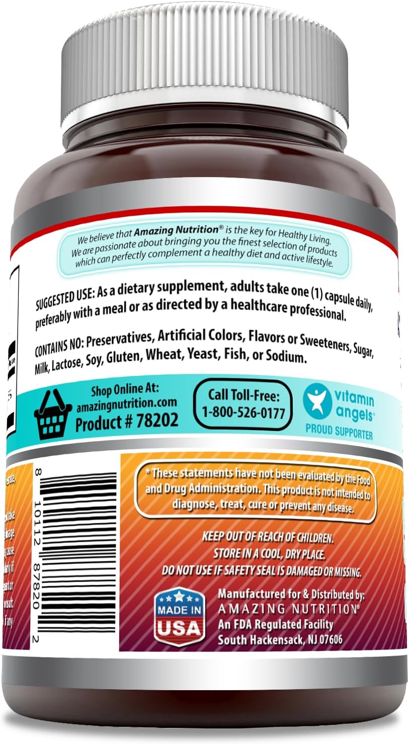 High-Quality Niacin Supplement | 500mg Per Serving | 180 Capsules | Non-GMO | Gluten-Free | USA-Made
