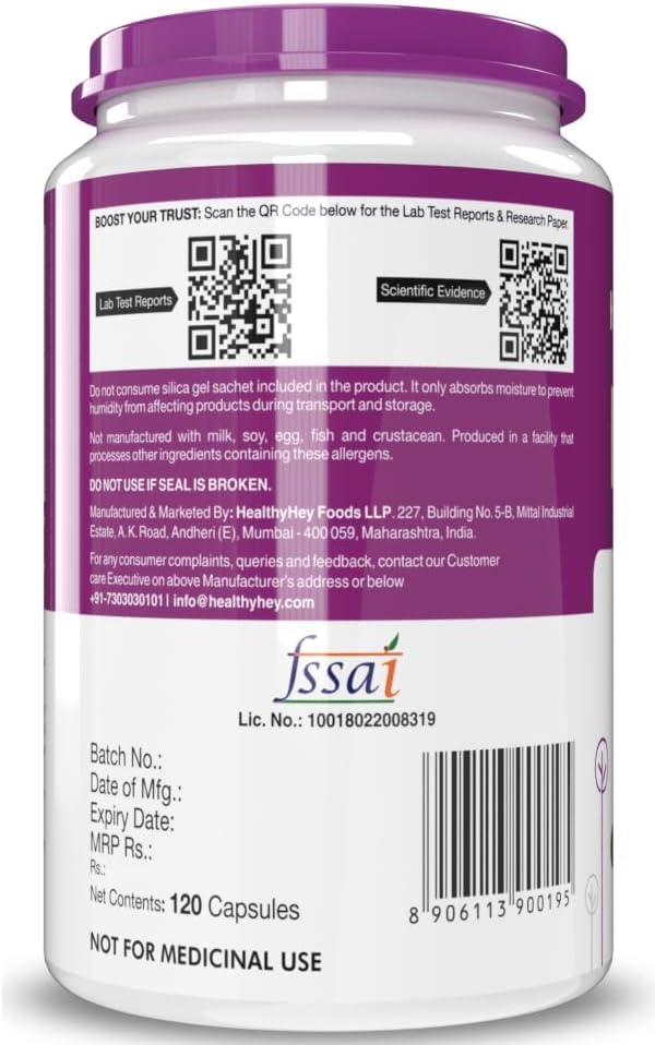 High-Quality Niacin Vitamin B3 Supplement in 120 Vegetarian Capsules