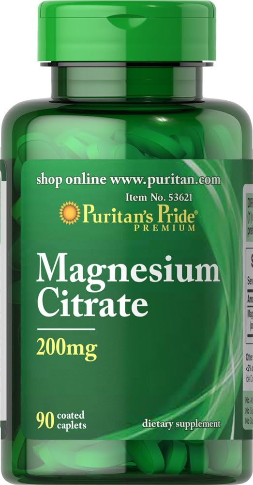 High-Quality Puritan's Pride Magnesium Citrate Supplement - 200mg - BoostGo Australia