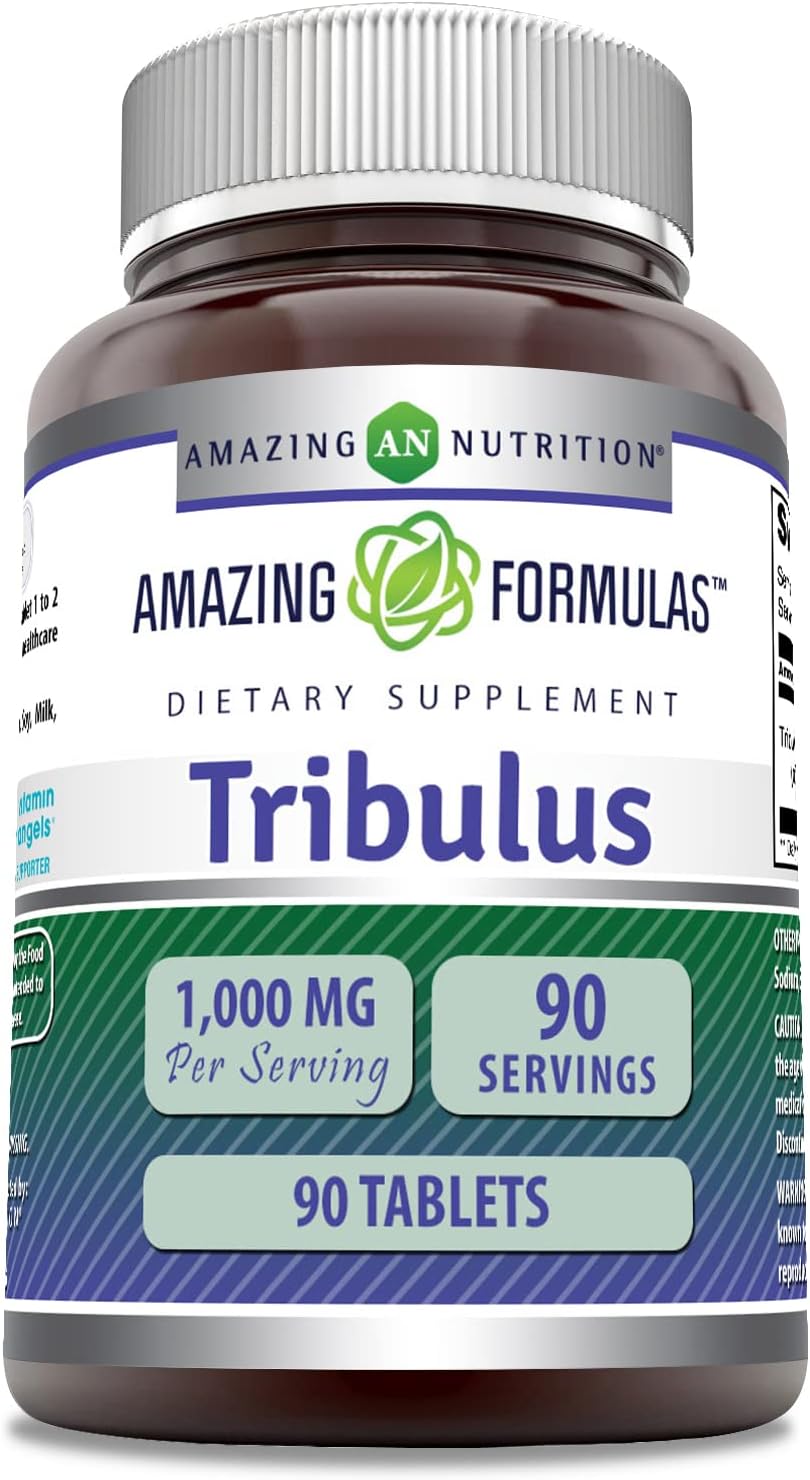High-Quality Tribulus Extract Supplement | 1000mg Per Serving | 90 Tablets | Non-GMO | Gluten Free | USA-Made