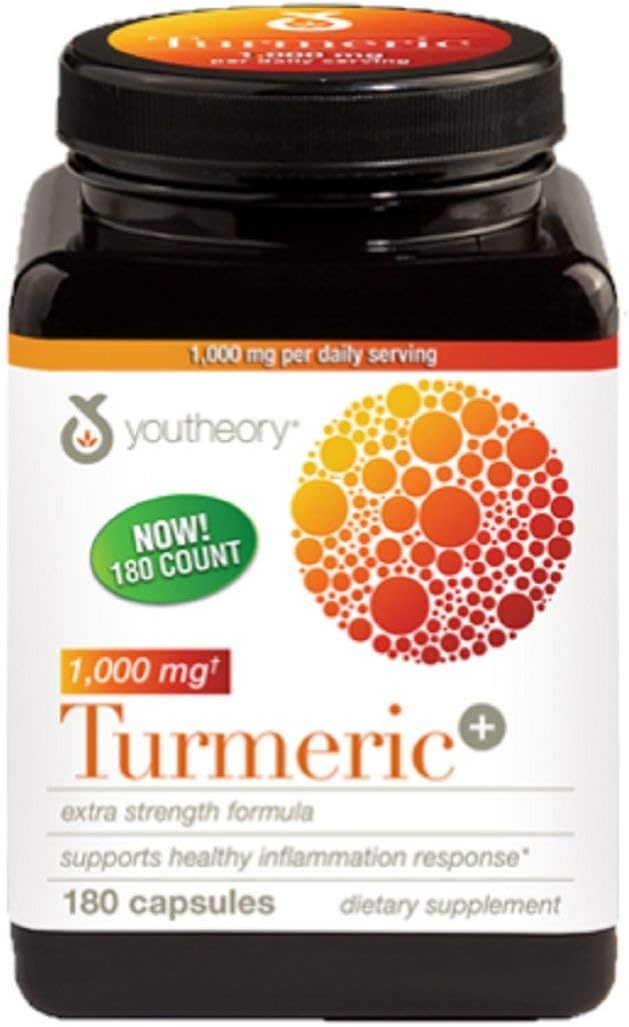 High-Quality Turmeric Powder by Youtheory - Natural Anti-Inflammatory and Antioxidant Supplement for Joint Health and Immunity Support