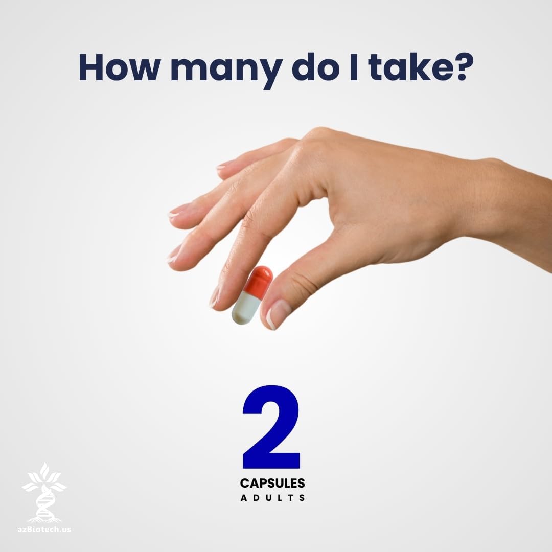 High Strength AZ BIOTECH Alpha Lipoic Acid (ALA) Capsules - 180 Count, Gluten Free, Non-GMO, Vegan Formula