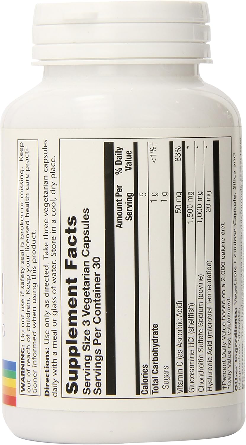 High Strength Glucosamine Chondroitin Hyaluronic Acid Capsules 90 Count - 1500mg/1000mg/20mg