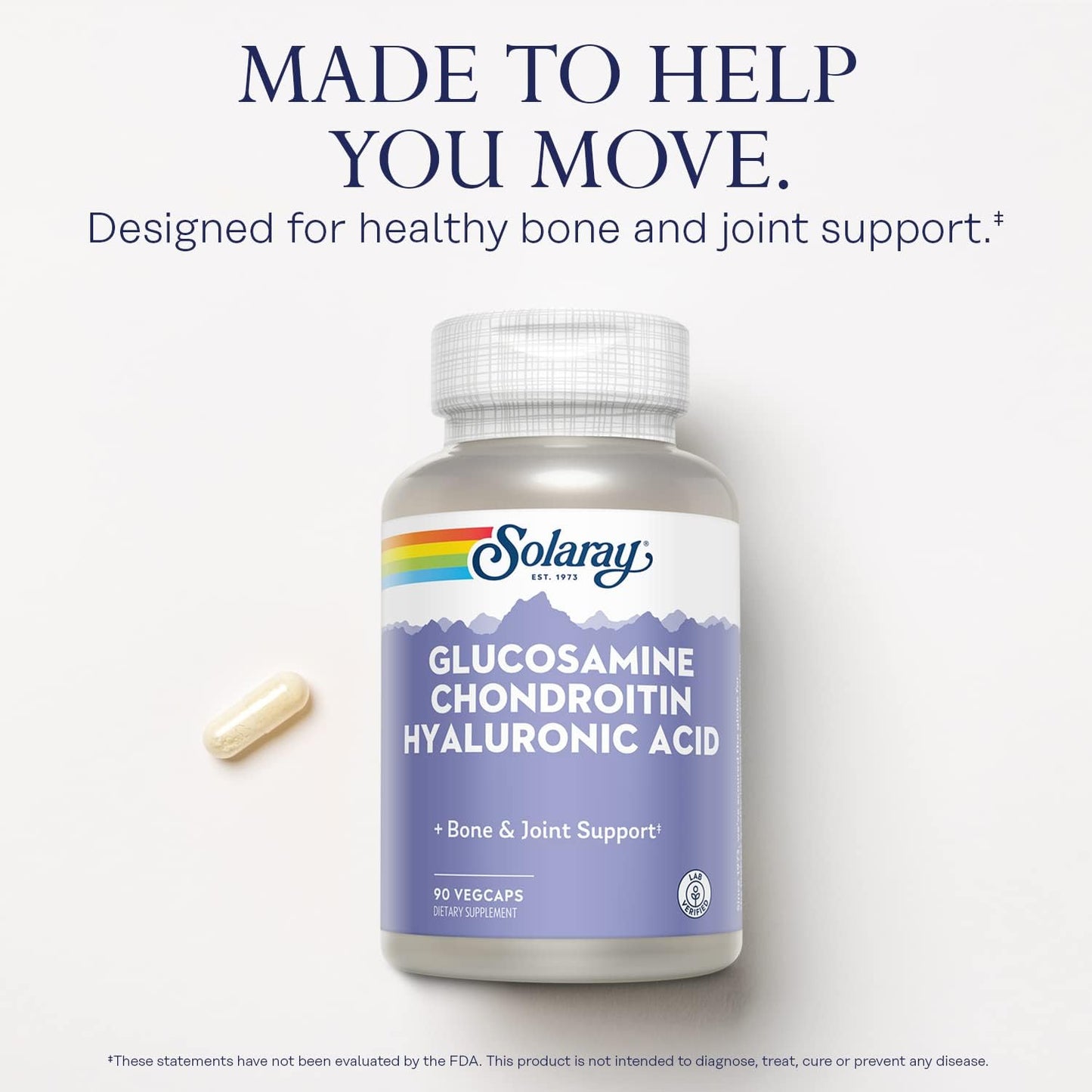 High Strength Glucosamine Chondroitin Hyaluronic Acid Capsules 90 Count - 1500mg/1000mg/20mg