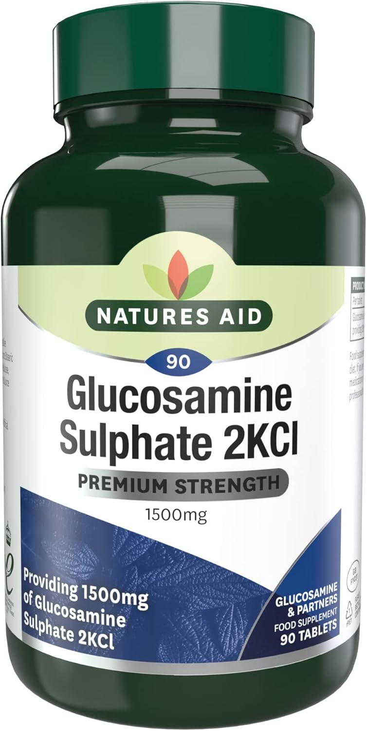 High Strength Glucosamine Sulphate 1500mg by Natures Aid - Joint Support Supplement