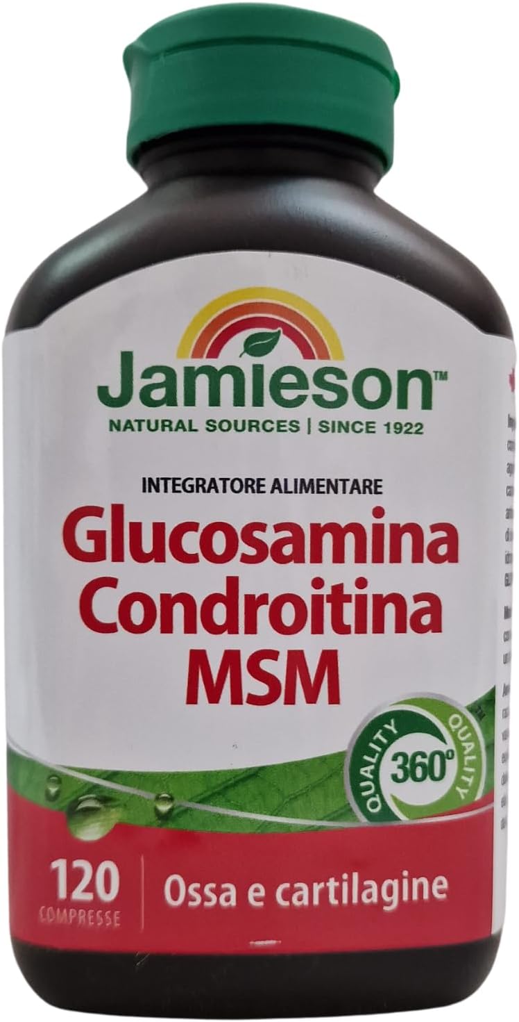 High Strength Jamieson Glucosamine Chondroitin MSM Supplement - 1300mg, 120 Capsules