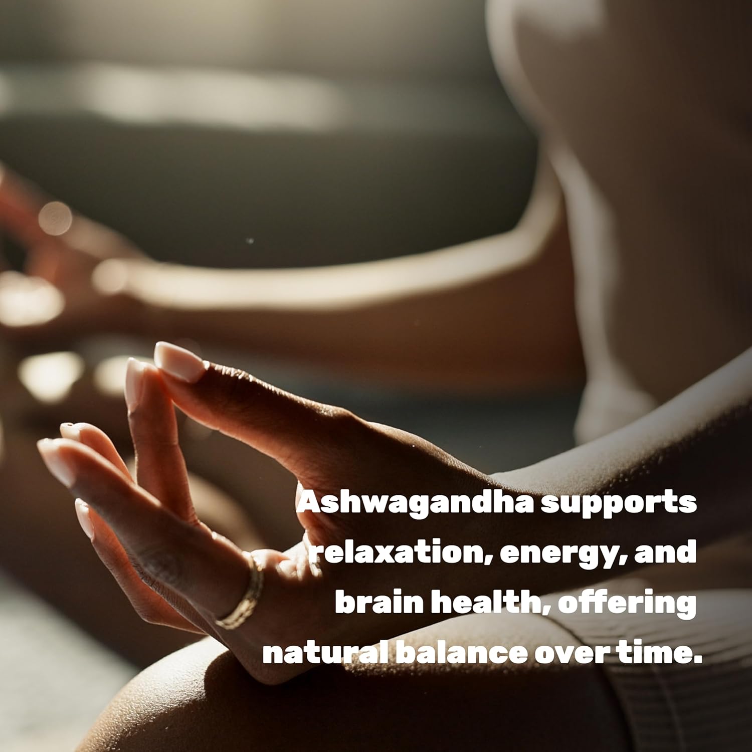 High Strength KSM 66 Ashwagandha Supplement with Black Pepper for Relaxation, Energy, Brain Health - 120 Veggie Capsules