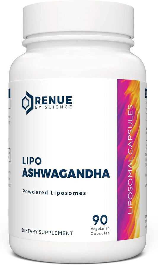 High Strength Liposomal Ashwagandha Supplements - 90 Capsules, 200mg Per Serving - Non-GMO, Made in USA, Third-Party Tested