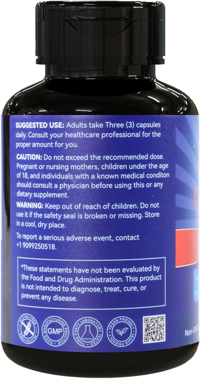 High Strength Magnesium L-Threonine Supplement - 2000mg, 120 Capsules by EAZGOO