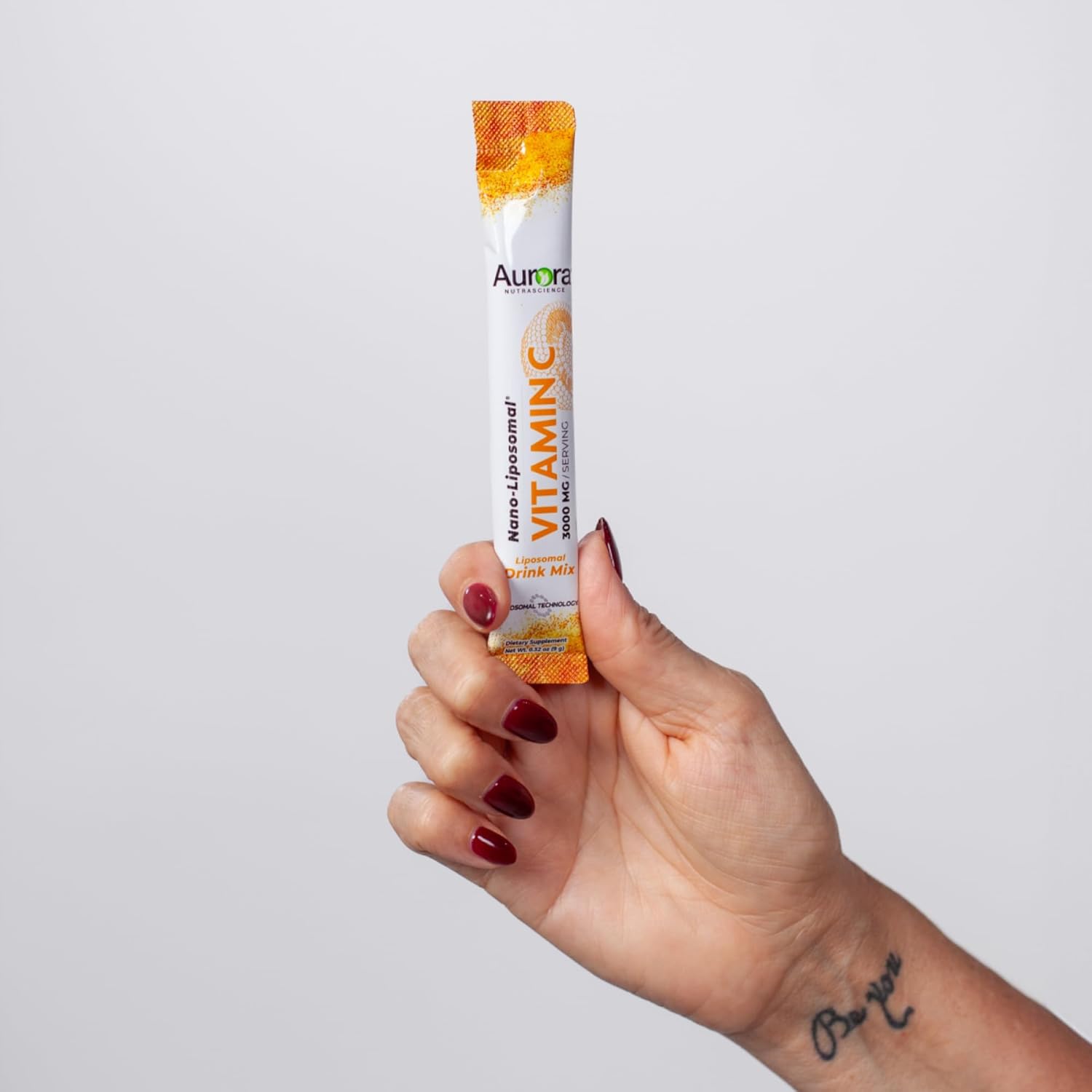 High Strength Nano-Liposomal Vitamin C Drink Mix for Immune Support - 3,000 mg Per Serving - 10 Packets