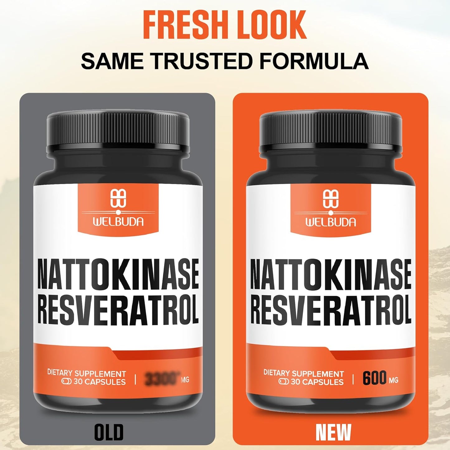 High Strength Nattokinase Supplement with Trans-Resveratrol - Immune System & Heart Support - 30 Servings