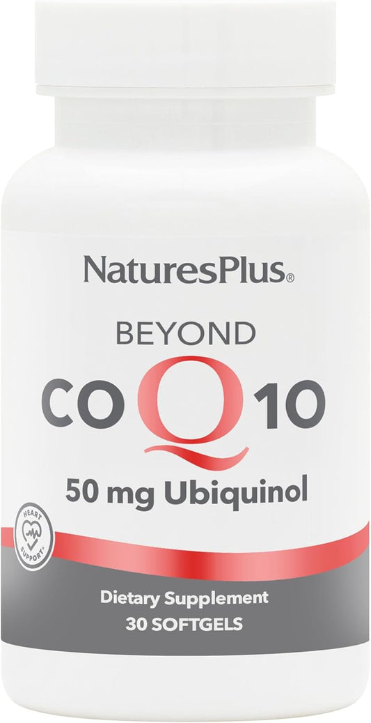 High-Strength NaturesPlus Beyond CoQ10 50mg Softgels - 30 Servings - Supports Overall Well-Being - Ubiquinol Formula