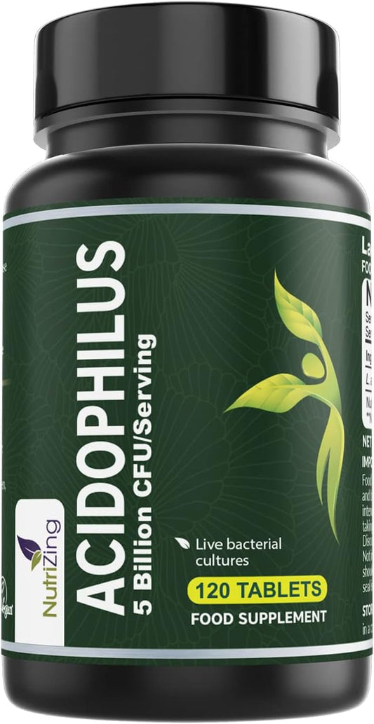 High Strength NutriZing Lactobacillus Acidophilus Supplement - 5 Billion CFU per Serving