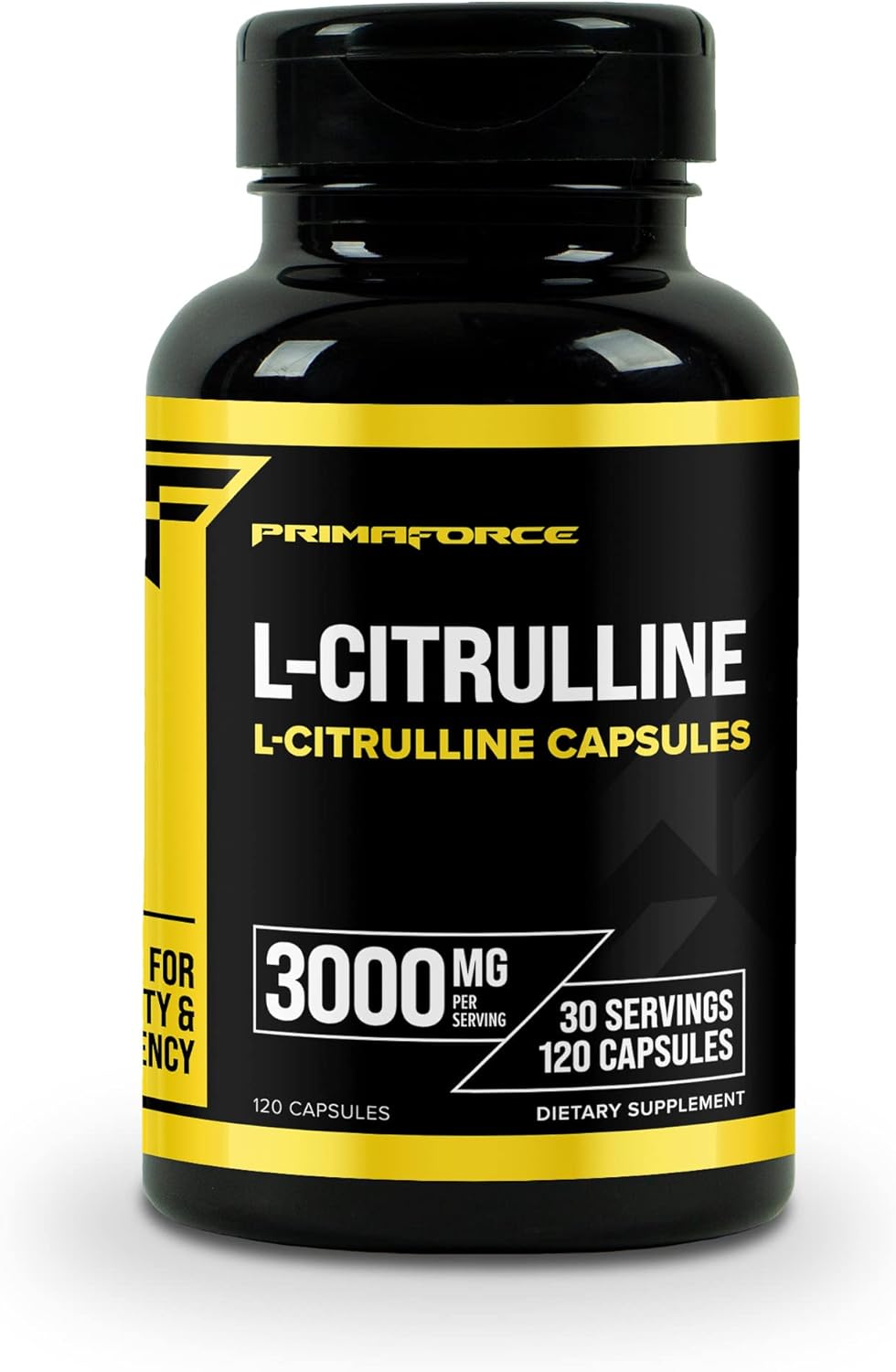 High Strength Primaforce L-Citrulline Capsules - 3000mg, 120 Count, 30 Servings