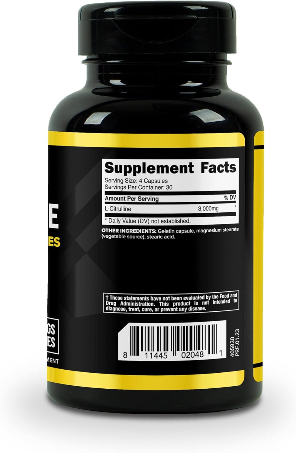 High Strength Primaforce L-Citrulline Capsules - 3000mg, 120 Count, 30 Servings