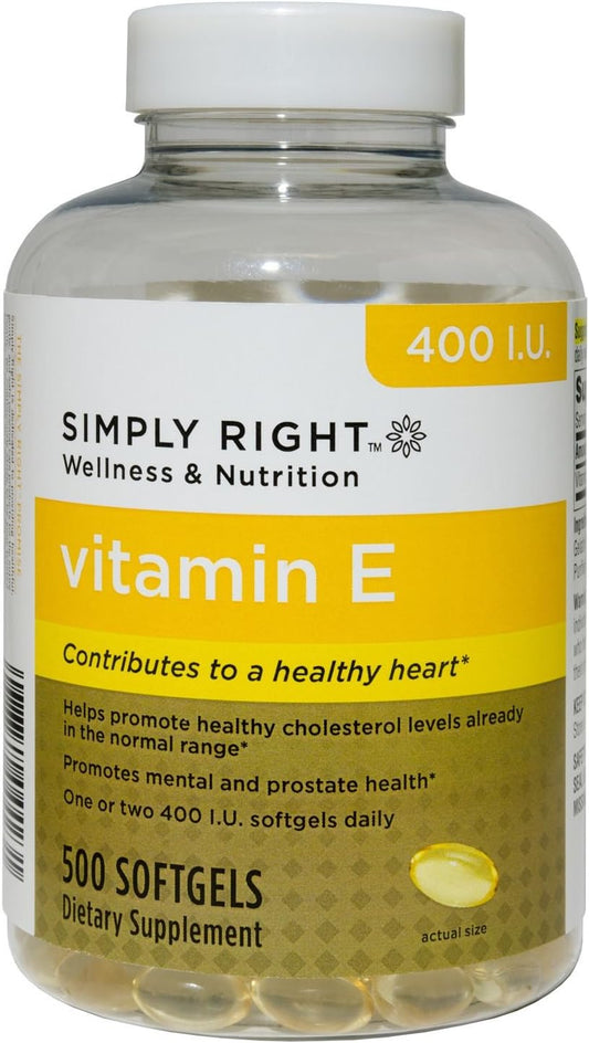 High Strength Vitamin E Softgels - 500 Count by Member's Mark