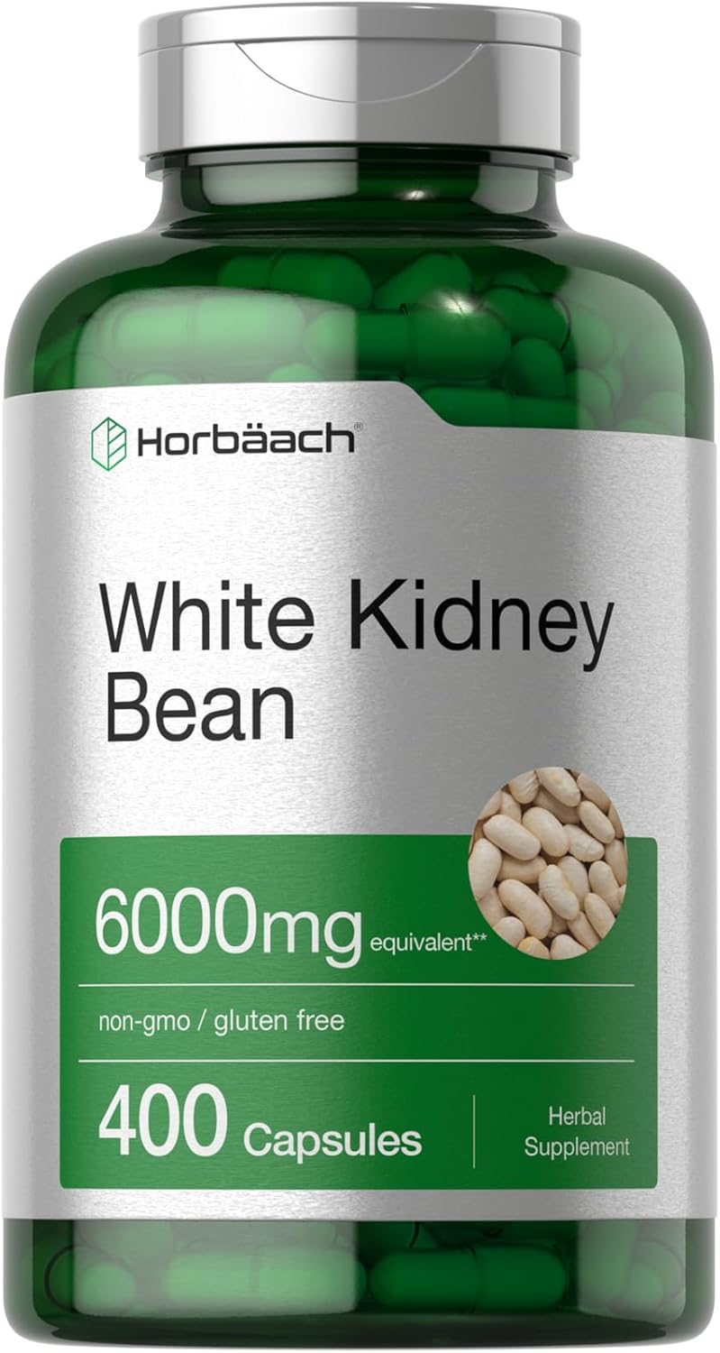 High Strength White Kidney Bean Extract Capsules | 6000mg | 400 Count | Non-GMO & Gluten Free - BoostGo Australia