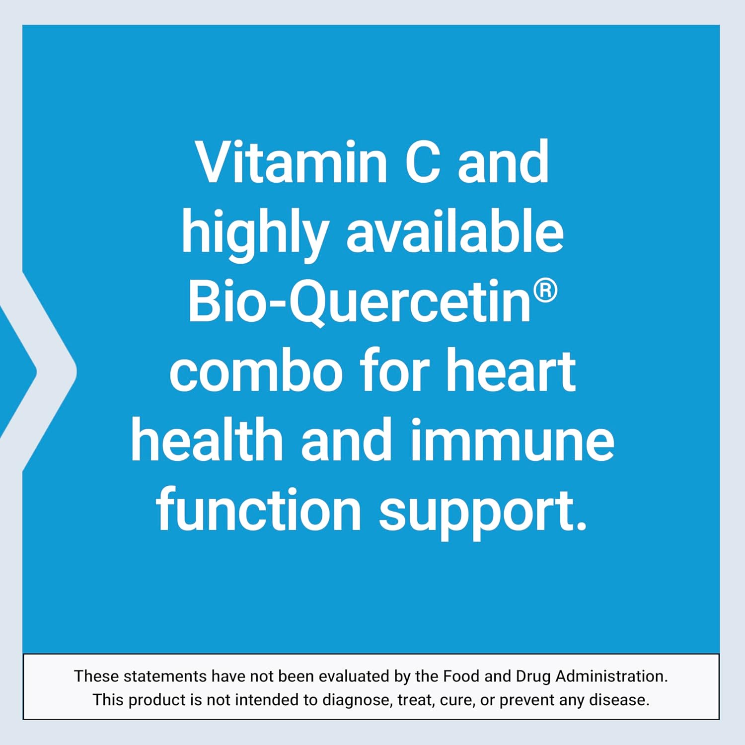 Highly Absorbable Vitamin C and Bio-Quercetin Supplement for Cardiovascular Health and Immune Support - 60 Tablets