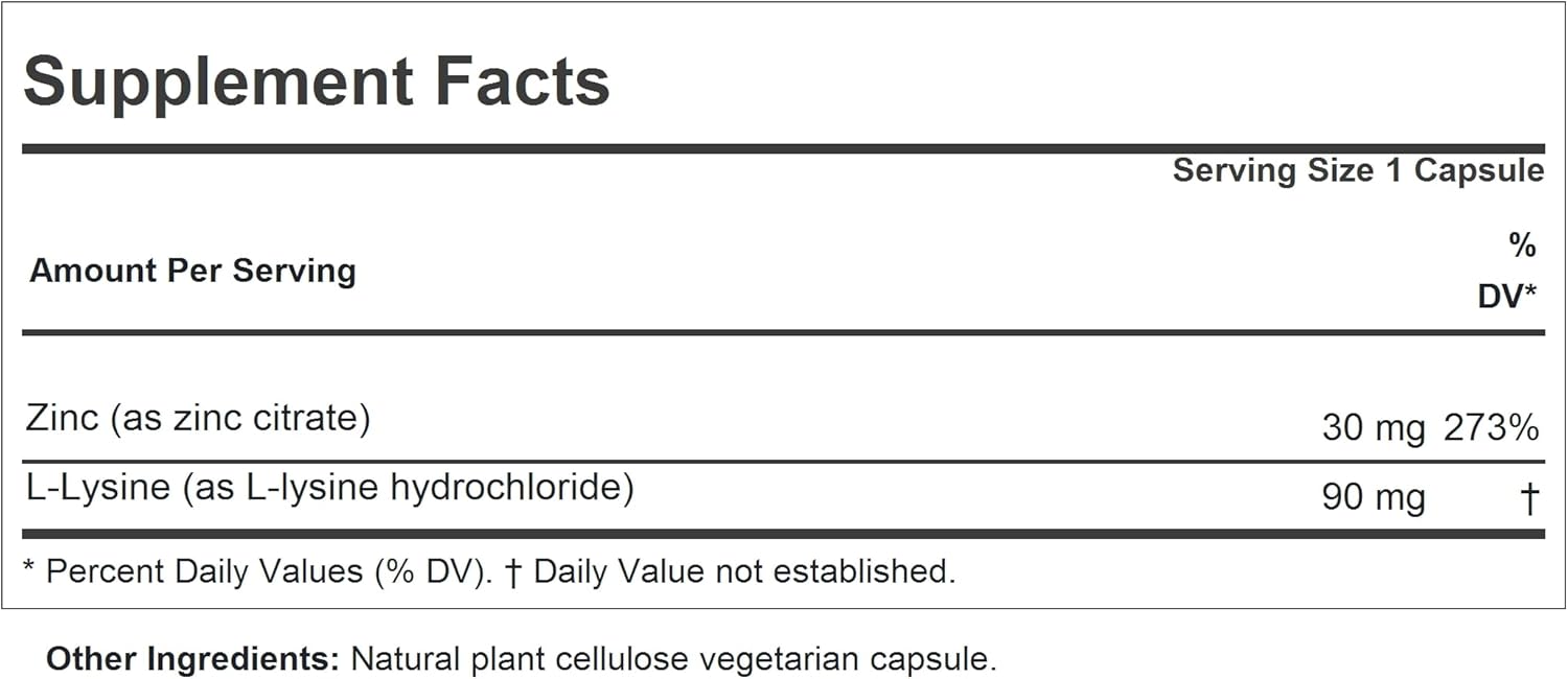 Highly Absorbable Zinc Citrate Capsules - Supports Immune, Skeletal, Digestive & Skin Health - Small Easy to Swallow - 360 Capsules