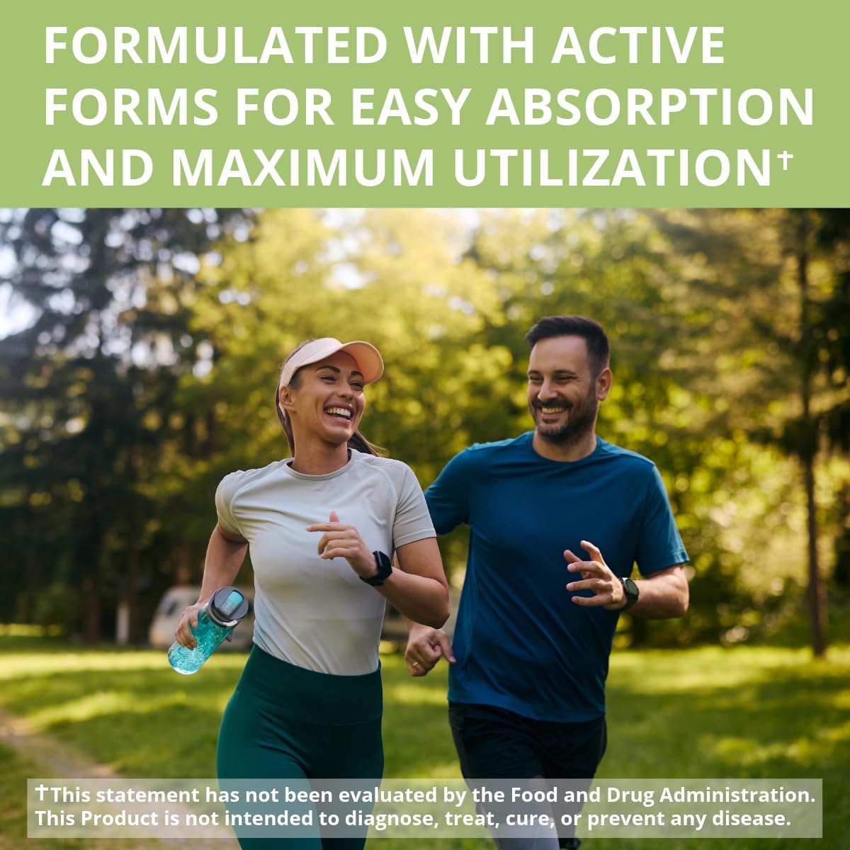 Highly Bioavailable Advanced Active Vitamin B-Complex for Energy, Brain & Metabolism - Vegetarian, 3rd Party Tested (90 Capsules)