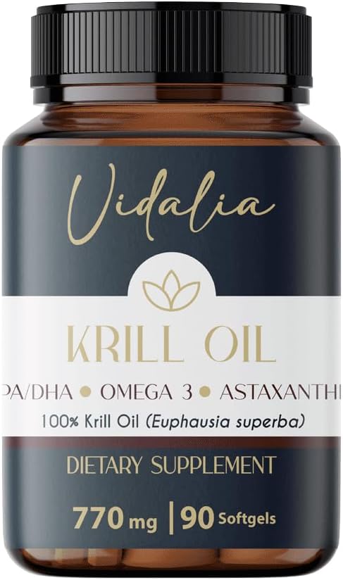 Highly Bioavailable Antarctic Krill Oil with Omega-3, Phospholipids, Choline, and Astaxanthin - Free of Heavy Metals