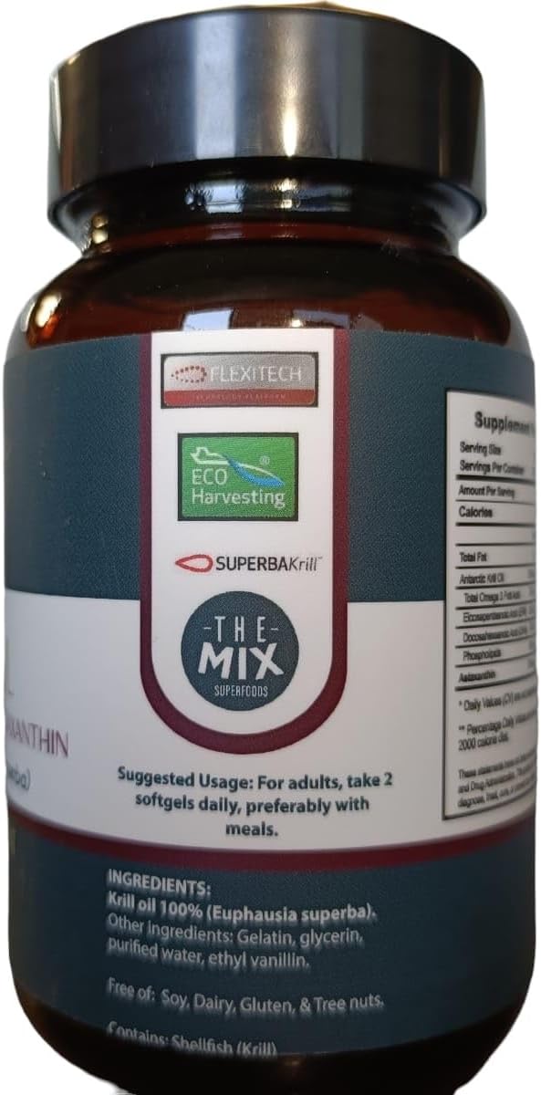 Highly Bioavailable Antarctic Krill Oil with Omega-3, Phospholipids, Choline, and Astaxanthin - Free of Heavy Metals