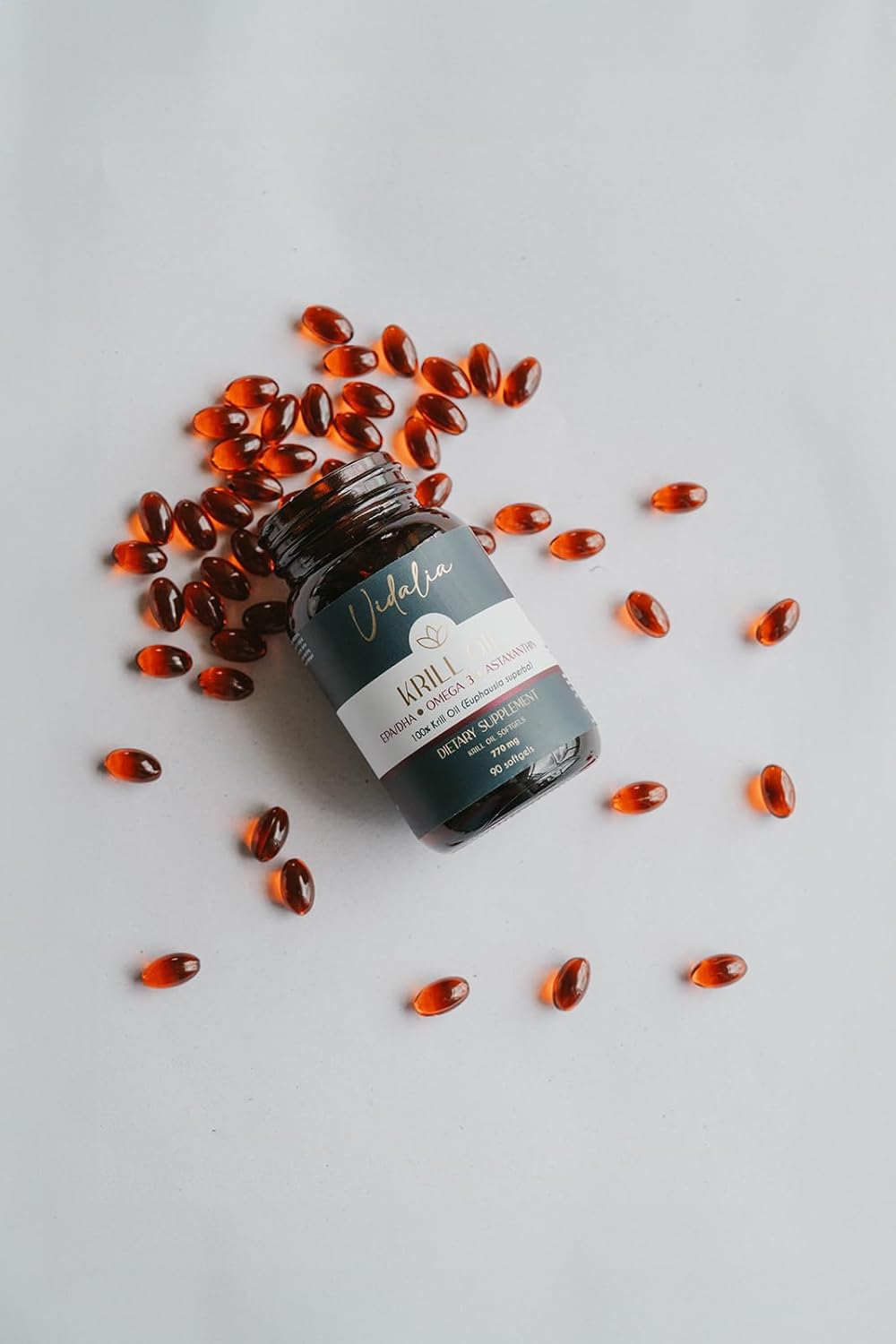 Highly Bioavailable Antarctic Krill Oil with Omega-3, Phospholipids, Choline, and Astaxanthin - Free of Heavy Metals