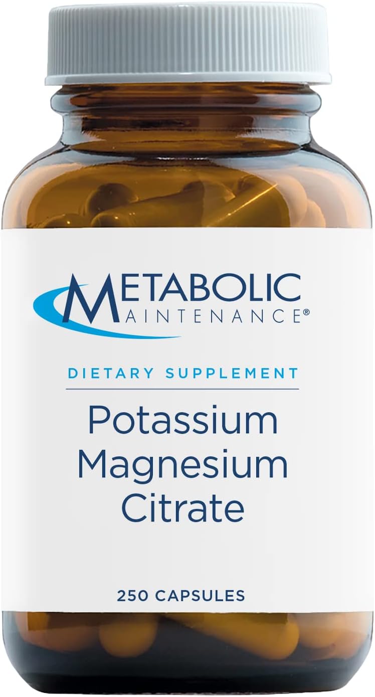 Highly Bioavailable Potassium Magnesium Citrate Capsules for Cardiovascular, Nerve, and Bone Health - 250 Count - BoostGo Australia