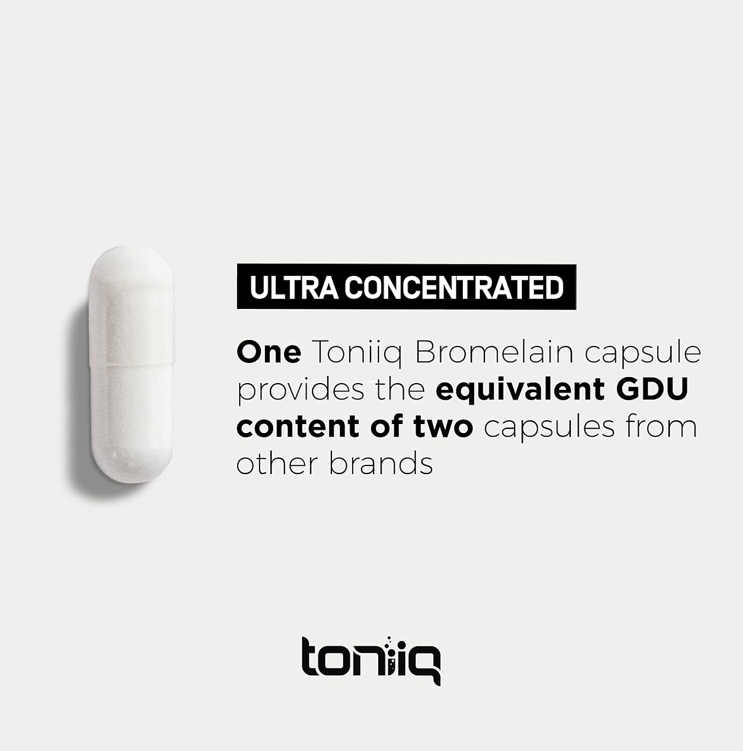 Highly Concentrated Bromelain 500mg - 3600 GDU/Gram - Third-Party Tested - 120 Vegetarian Capsules - Bioavailable Formula - 120 Servings