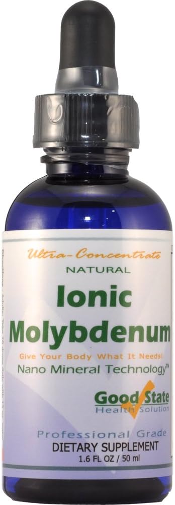 Highly Concentrated Good State Liquid Ionic Molybdenum Supplement - 100 Servings, 100 mcg per 10 Drops
