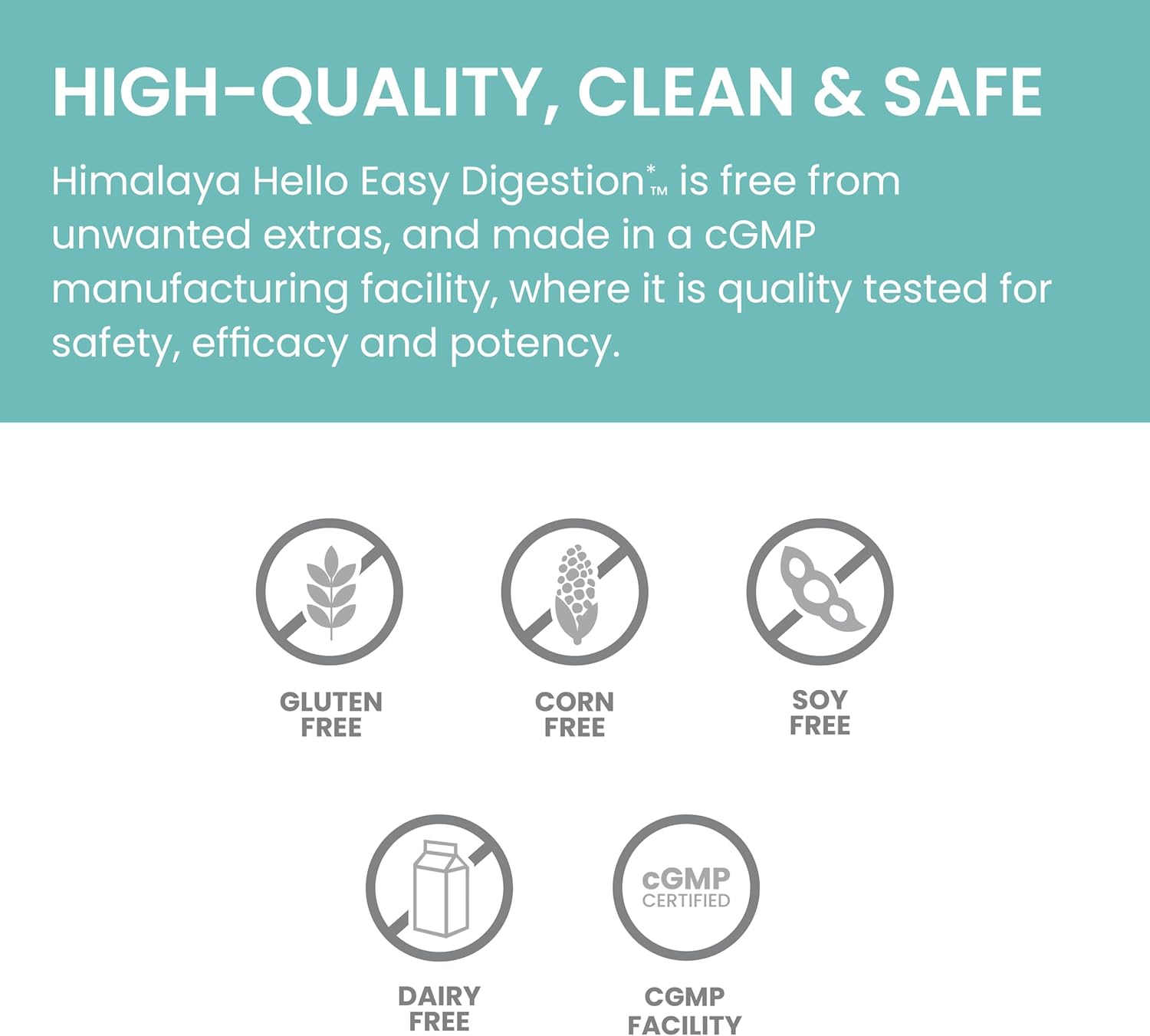 Himalaya Hello Easy Digestion Capsules with Probiotics, Prebiotics, and Herbal Support - 30 Vegetarian Capsules