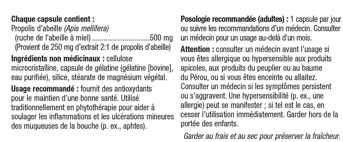 Holista Bee Propolis 500mg Capsules - 180 Count Pack