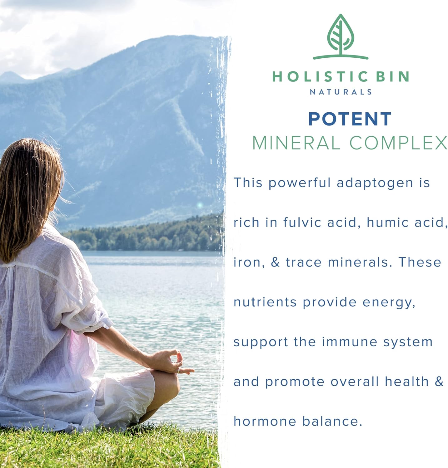 Holistic Bin Black Platinum Shilajit Resin | Purest Himalayan Resin with Fulvic & Humic Acid | Easy to Mix | Includes Serving Spoon