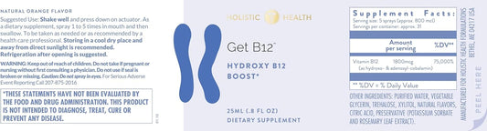 Holistic Health GET B12™ Spray for Natural Wellness and Energy Boost