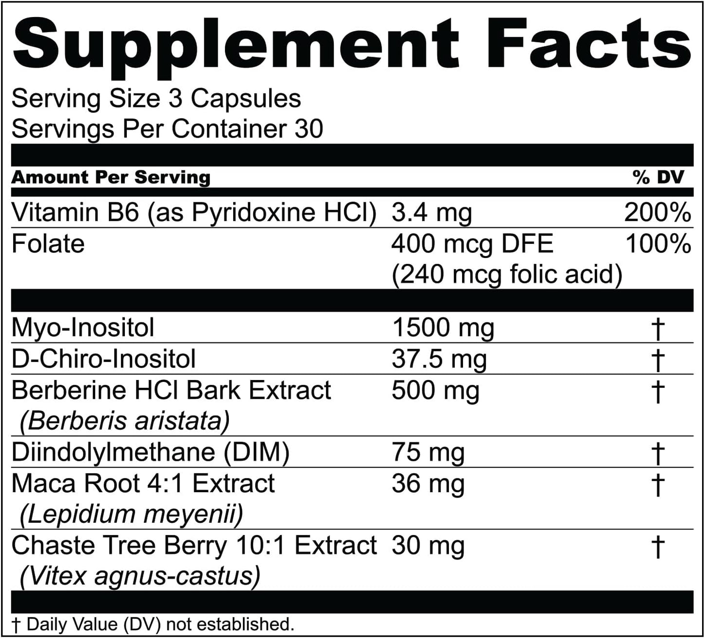 Holistic Hormone Balance Supplement for Women - DIM with Myo-Inositol & D-Chiro-Inositol - Supports Healthy Estrogen Levels - PMS Relief - 2 Pack