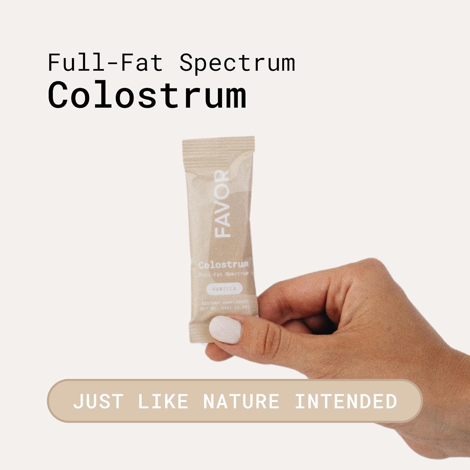 Holistic Human Health Bovine Colostrum Stick Packs | Liposomal & Whole | Convenient Travel Size | High IgG Powder | Ethically Made in USA | Easy Vanilla Mix