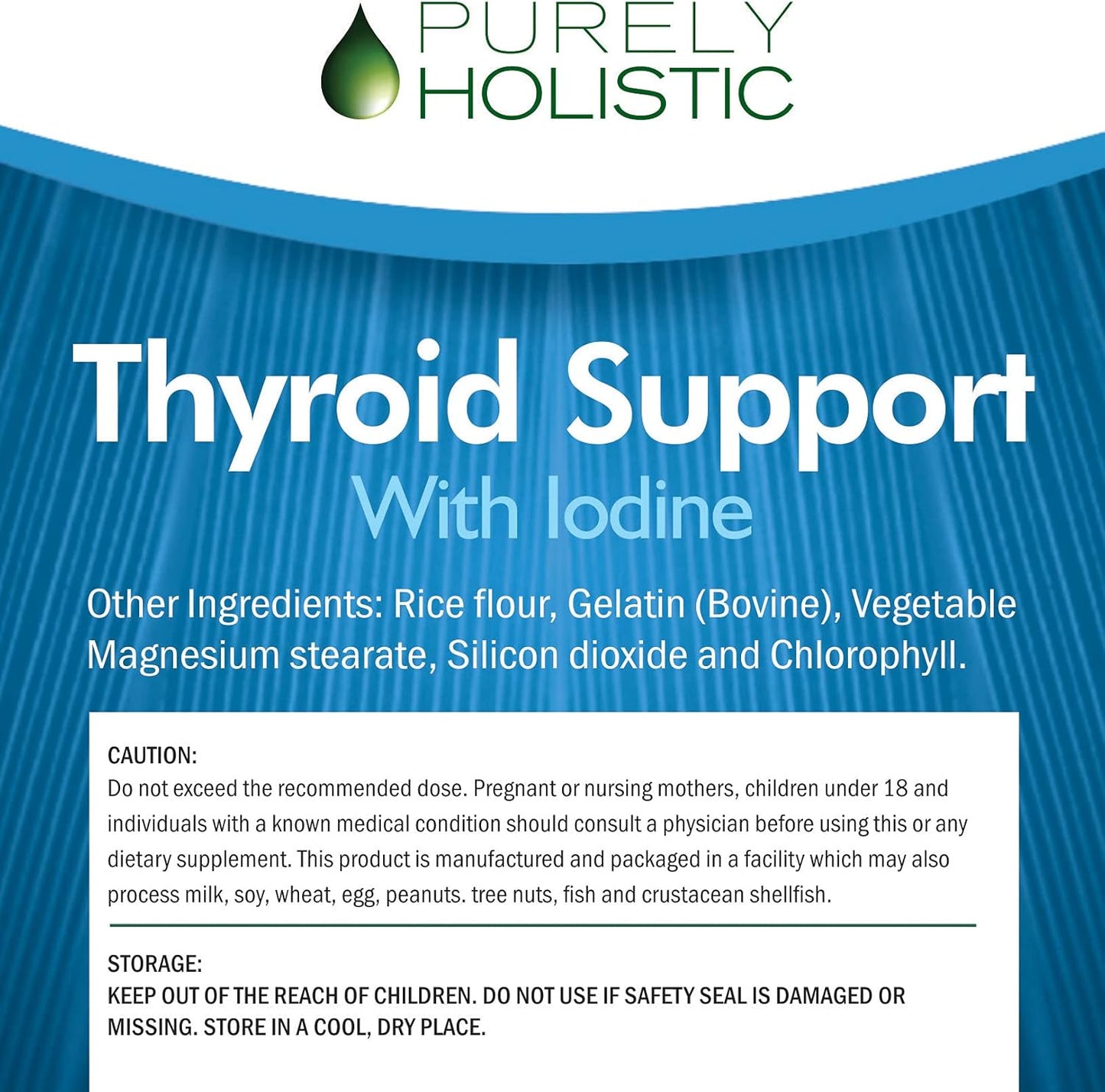 Holistic Thyroid Support Supplement with Iodine - 120 Capsules - 2 Month Supply - L-Tyrosine, B12, Magnesium, Ashwagandha, Kelp - Women's Formula - Non GMO - BoostGo Australia
