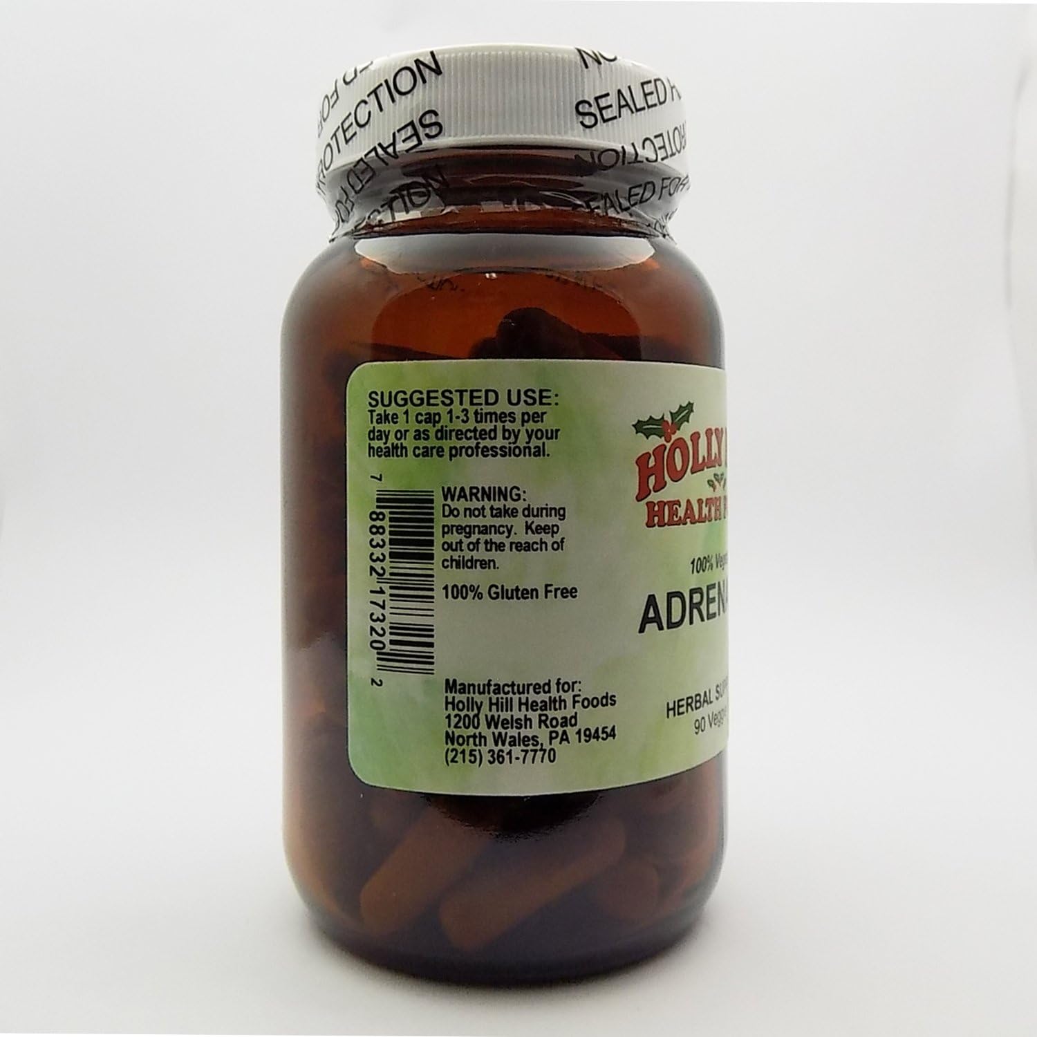 Holly Hill Health Foods Adrenal Rx - 100% Vegetarian, 90 Capsules