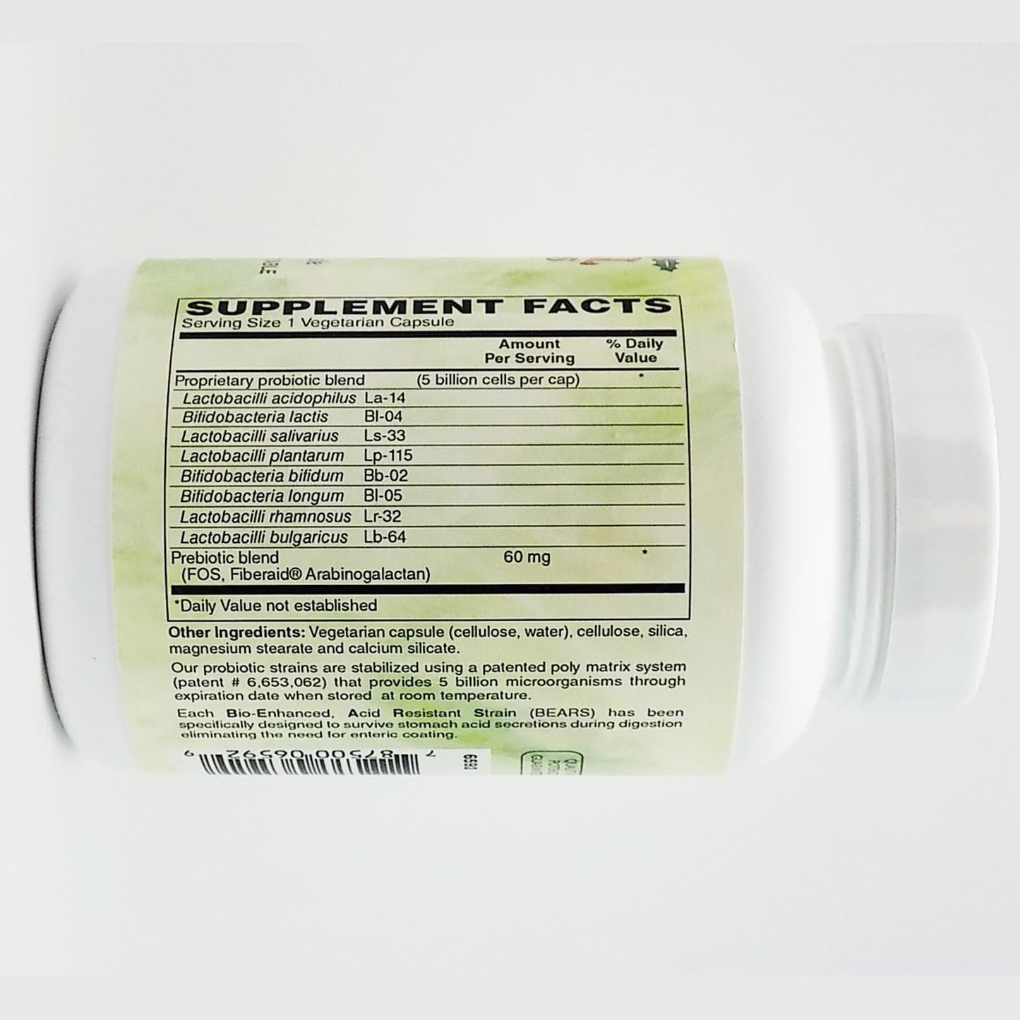 Holly Hill Health Foods Suprema Dophilus - 120 Vegetarian Capsules for Digestive Health