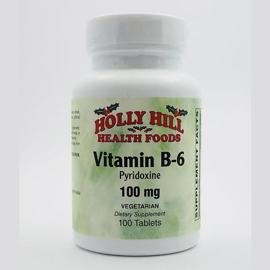 Holly Hill Health Foods Vitamin B6 Tablets - 100 Count