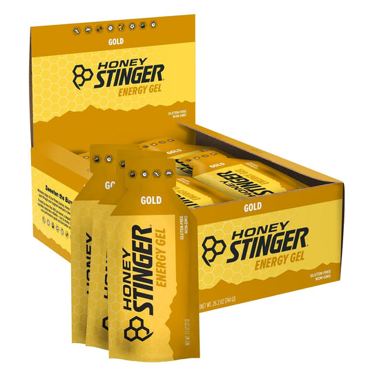 Honey Stinger Gold Energy Gel 24 Pack for Exercise & Running, Gluten & Caffeine Free, Sports Nutrition for Home & Gym - 26.4 Ounce